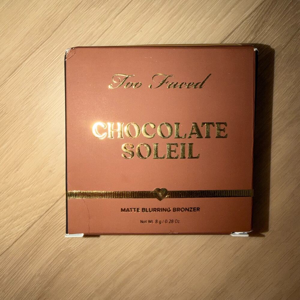 Too Faced Chocolate Soleil Matte Blurring Bronzer Chocolate 8g / 0.28 oz NIB